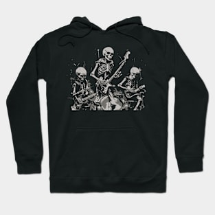 Skeletons rock and roll Hoodie